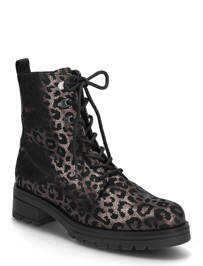 Gabor - Laced ankle boot - laced boots - shiny leopard - 0