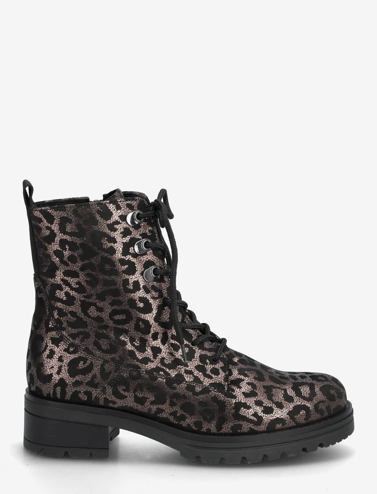 Gabor - Laced ankle boot - geschnürte stiefel - shiny leopard - 1