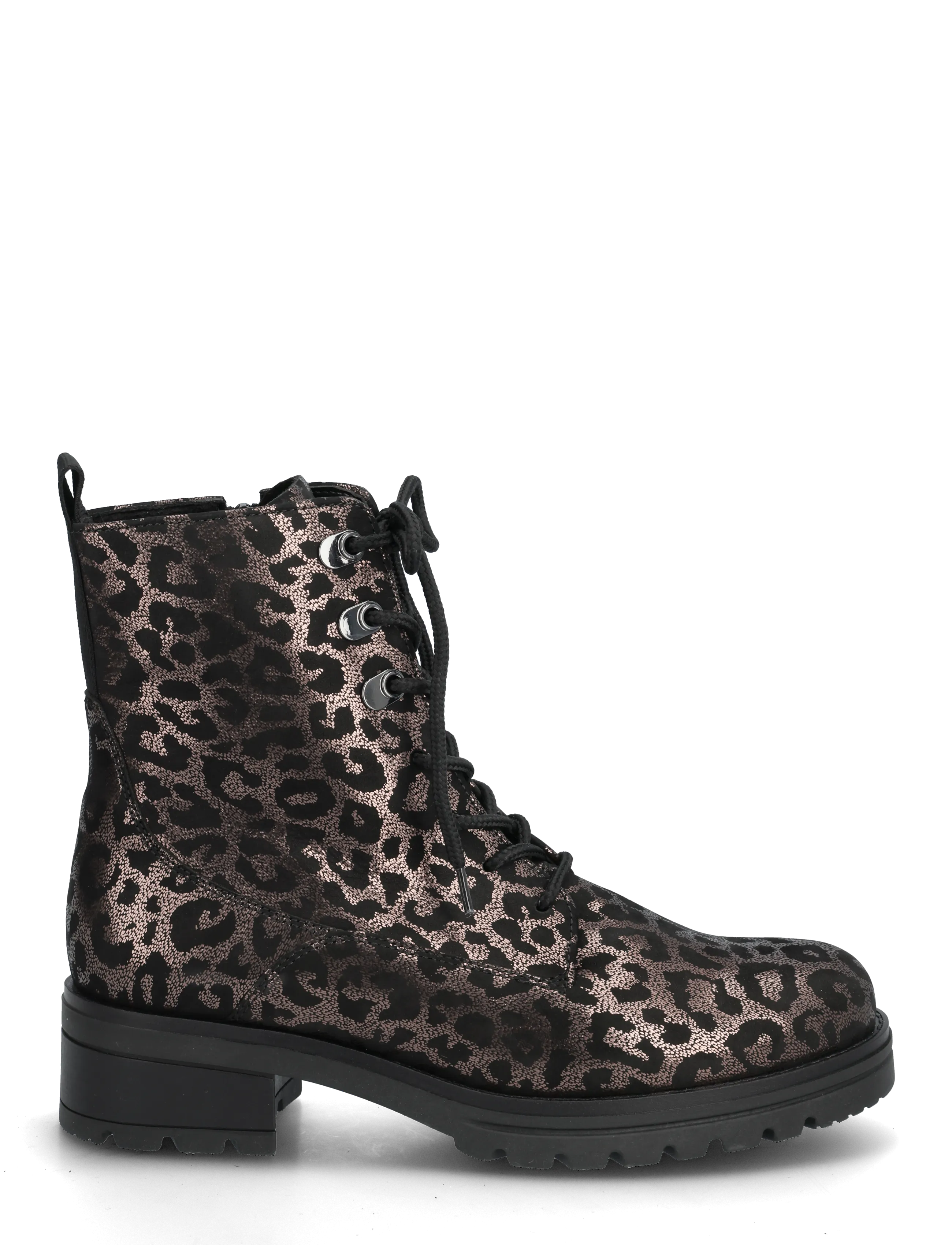 Gabor - Laced ankle boot - geschnürte stiefel - shiny leopard - 1