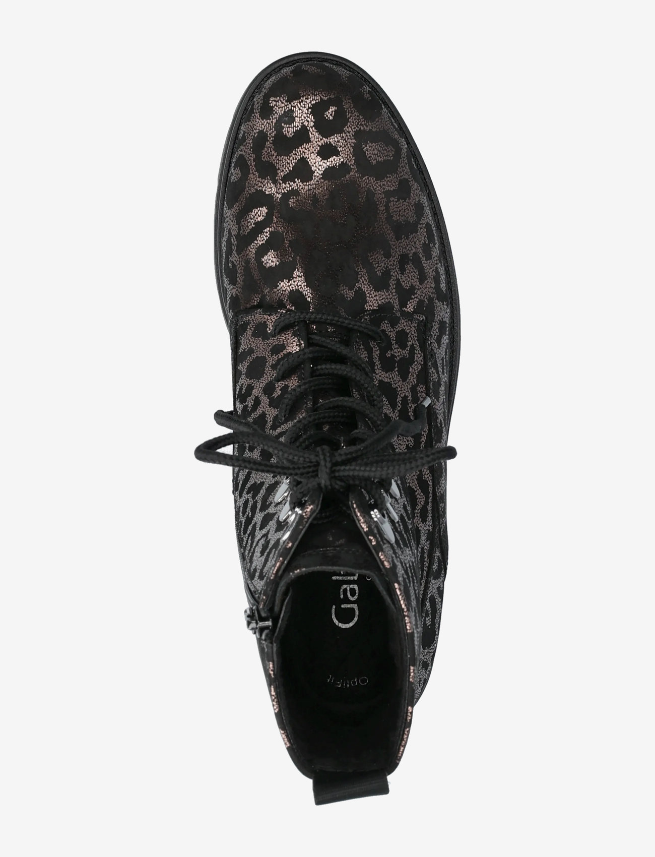 Gabor - Laced ankle boot - geschnürte stiefel - shiny leopard - 3