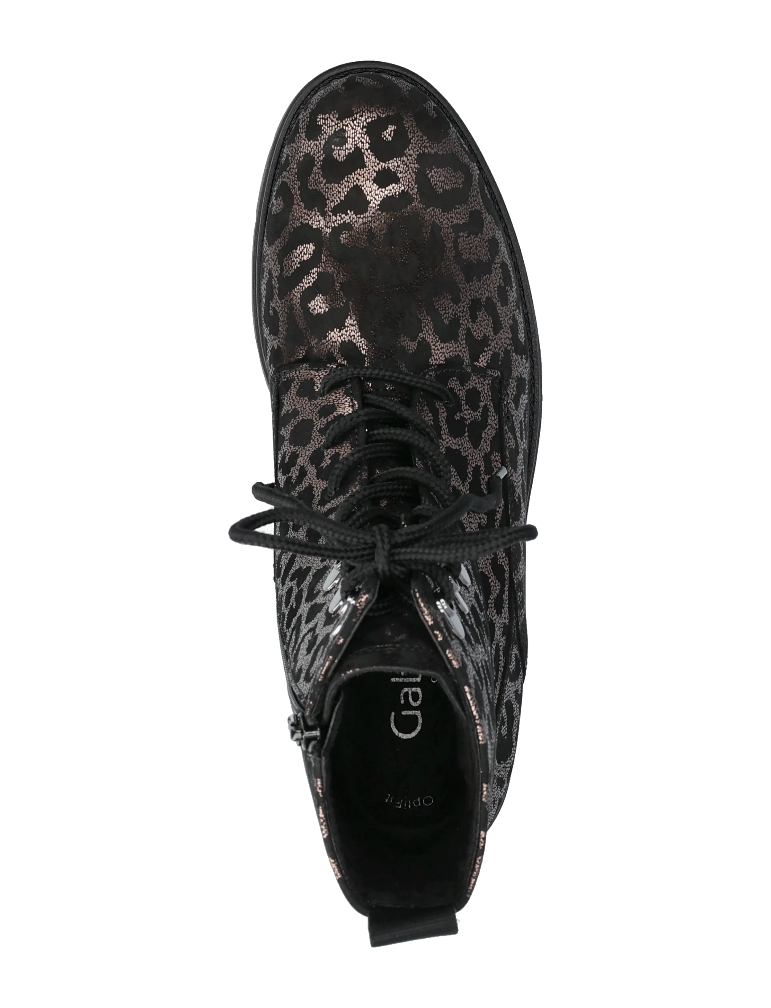 Gabor - Laced ankle boot - geschnürte stiefel - shiny leopard - 3
