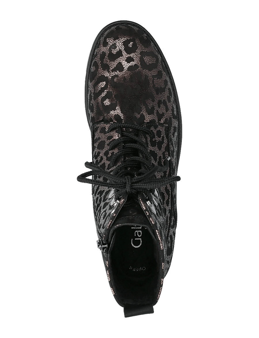Gabor - Laced ankle boot - nauhalliset nilkkurit - shiny leopard - 3