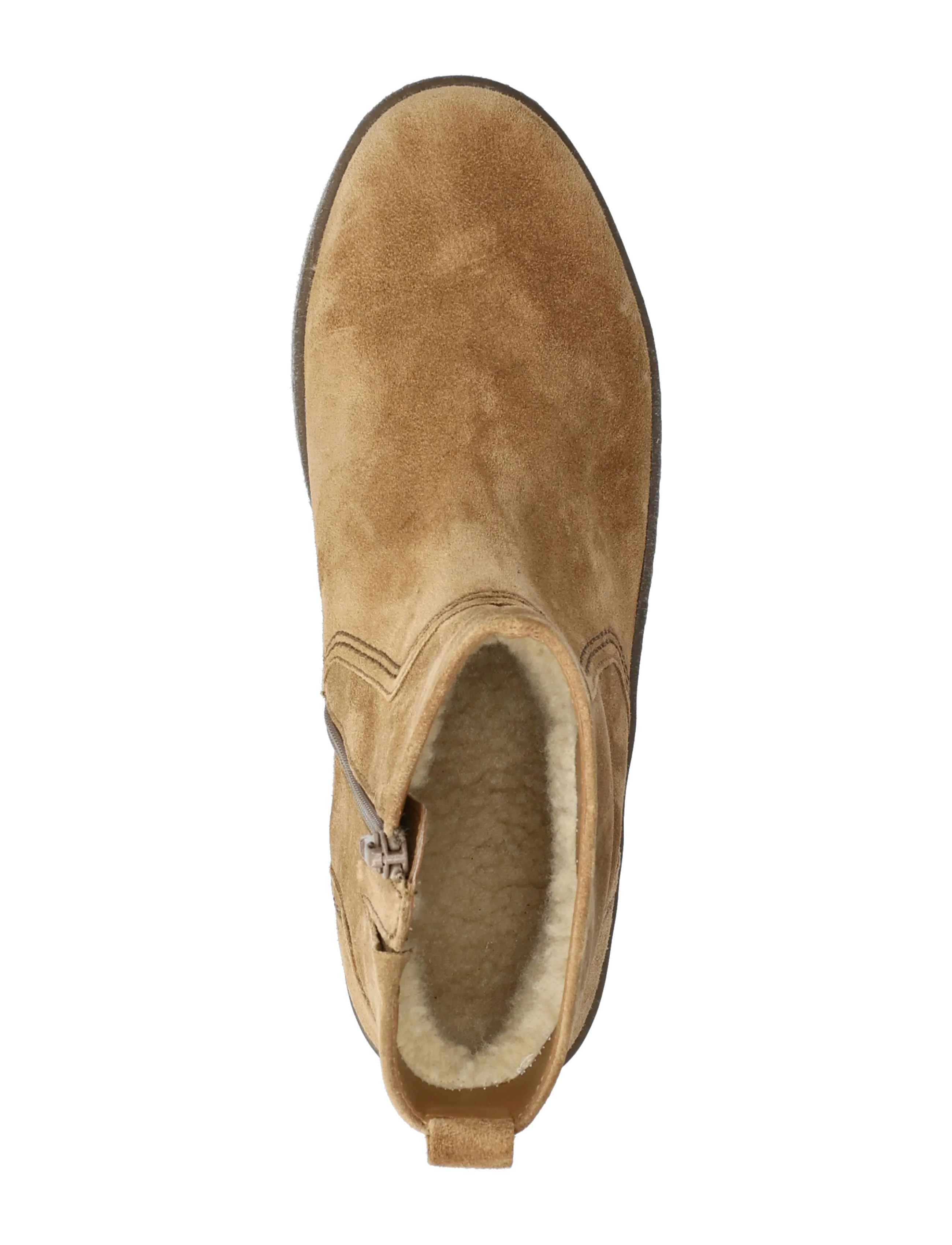 Gabor - Ankle boot, warmlining - flat ankle boots - camel - 3