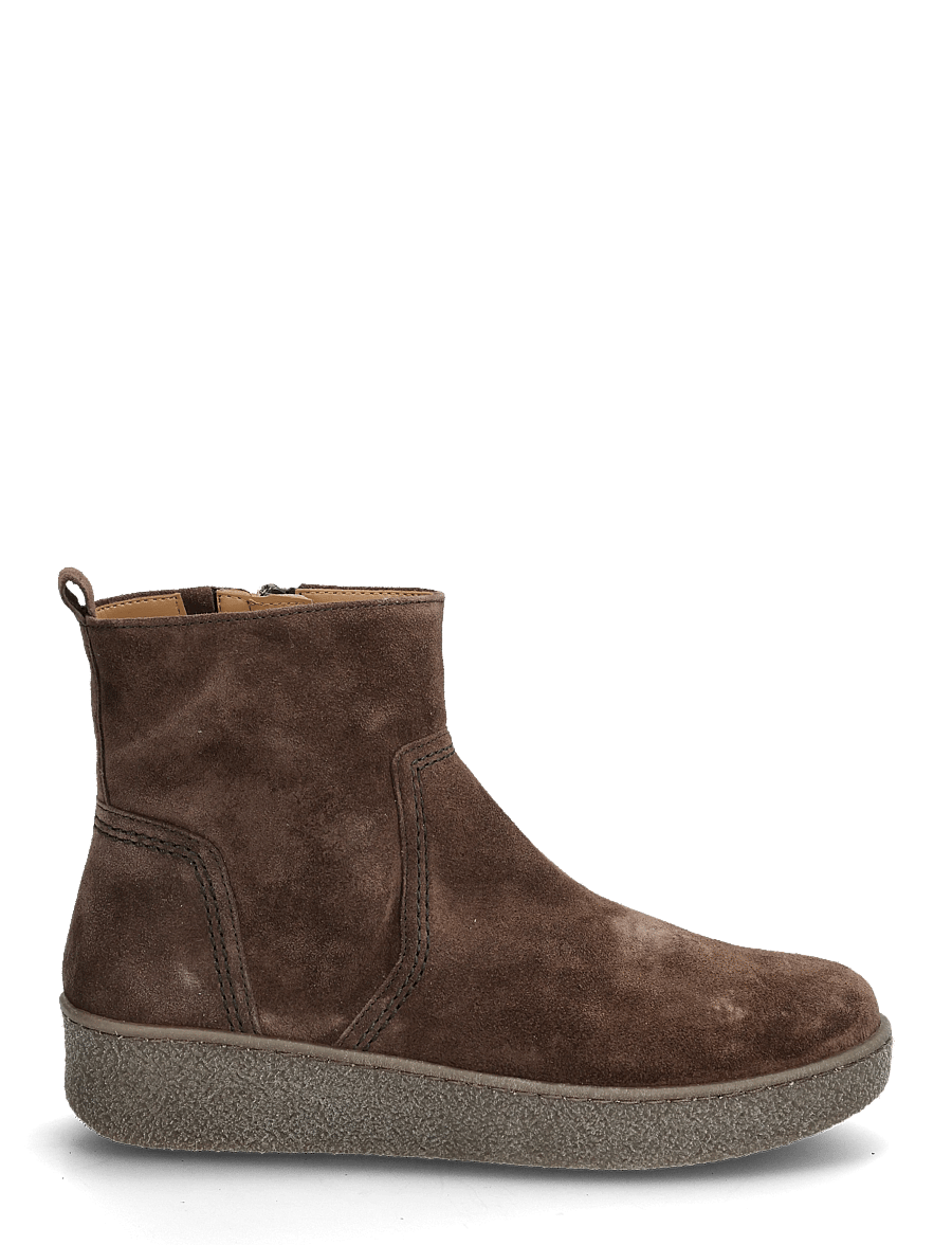 Gabor - Ankle boot, warmlining - platte enkellaarsjes - dark brown - 1