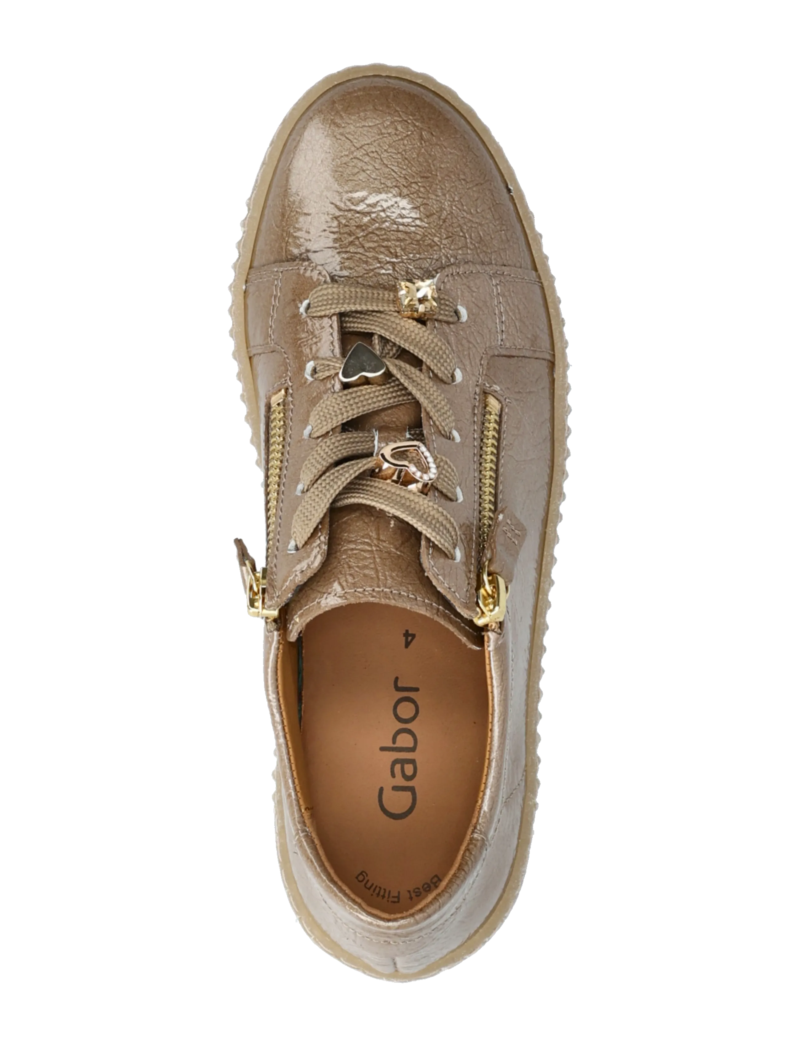 Gabor - Sneaker - kvinnor - taupe - 3