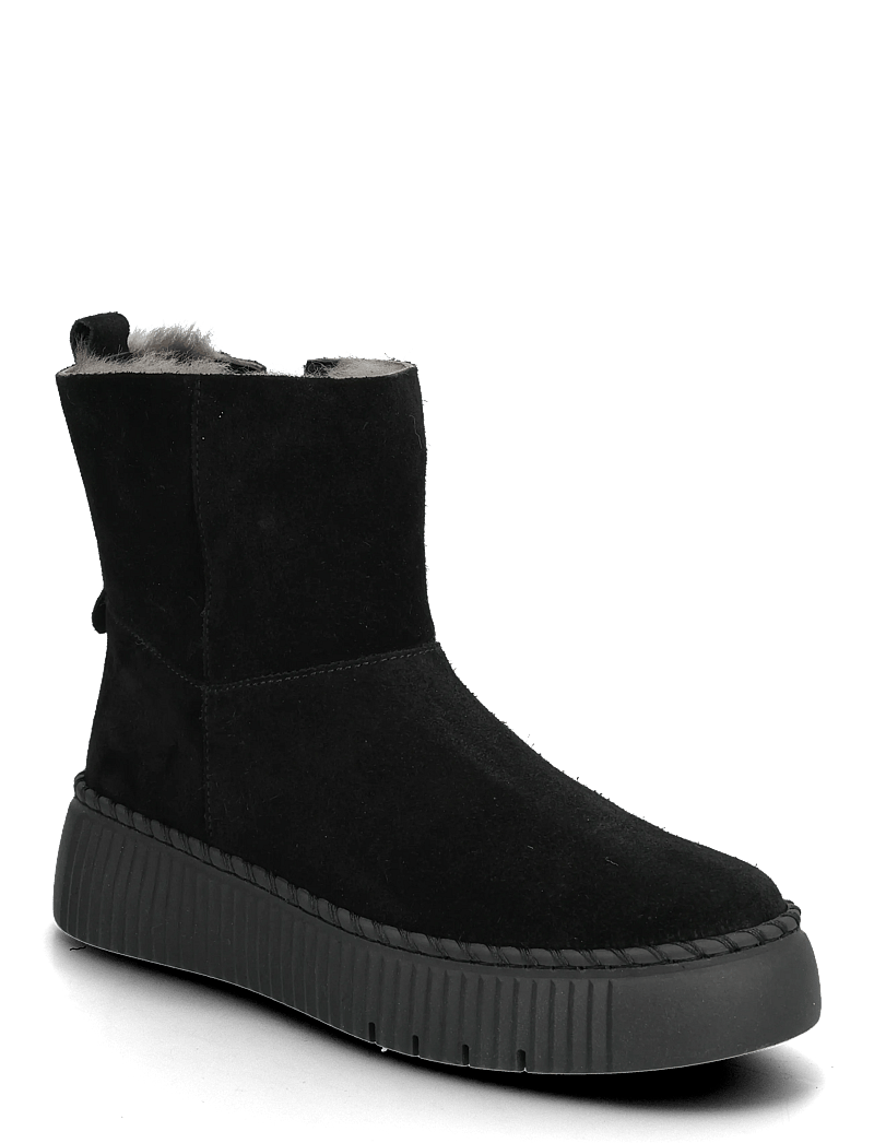 Gabor - Ankle boot, warmlining - flache stiefeletten - black - 0