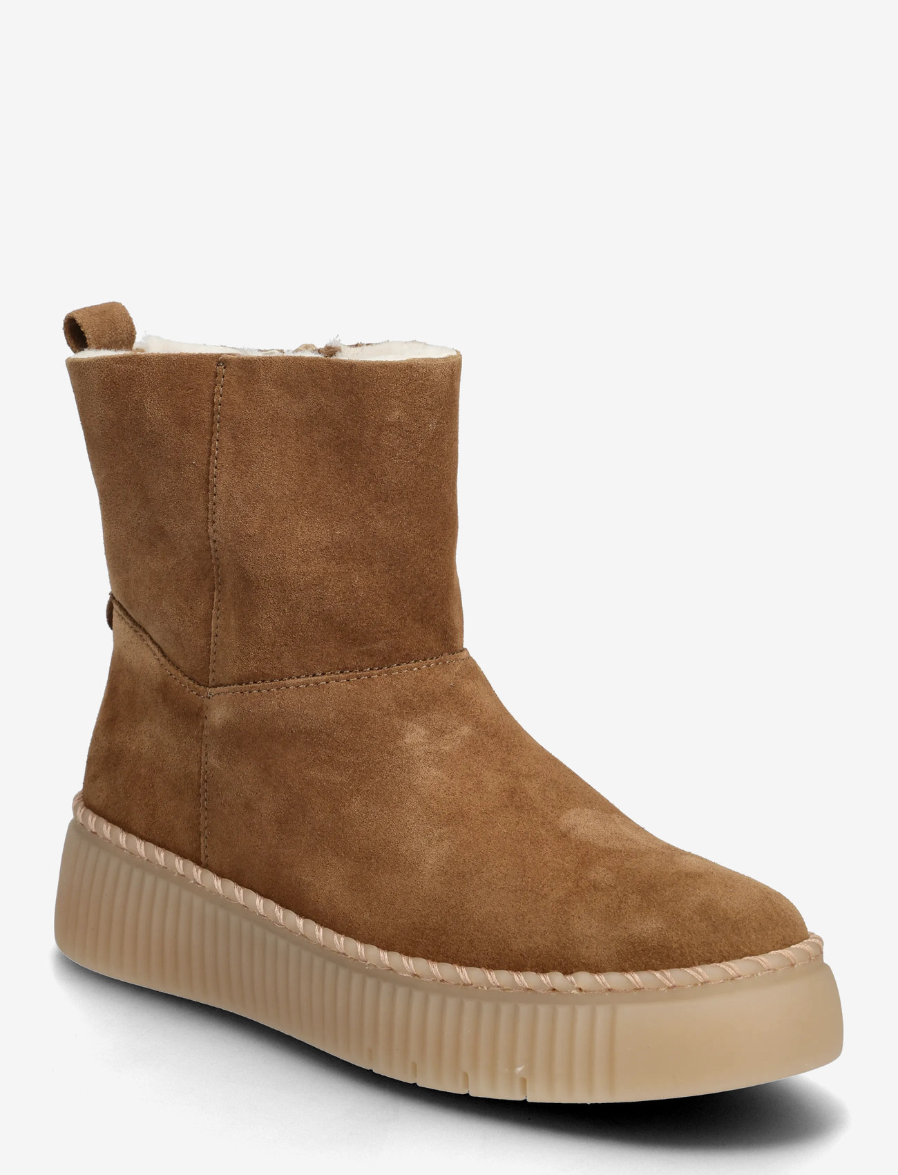 Gabor - Ankle boot, warmlining - flache stiefeletten - camel - 0