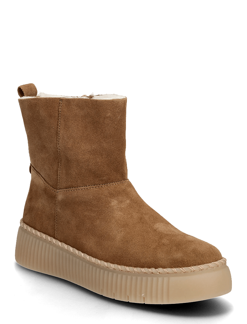 Gabor - Ankle boot, warmlining - flache stiefeletten - camel - 0