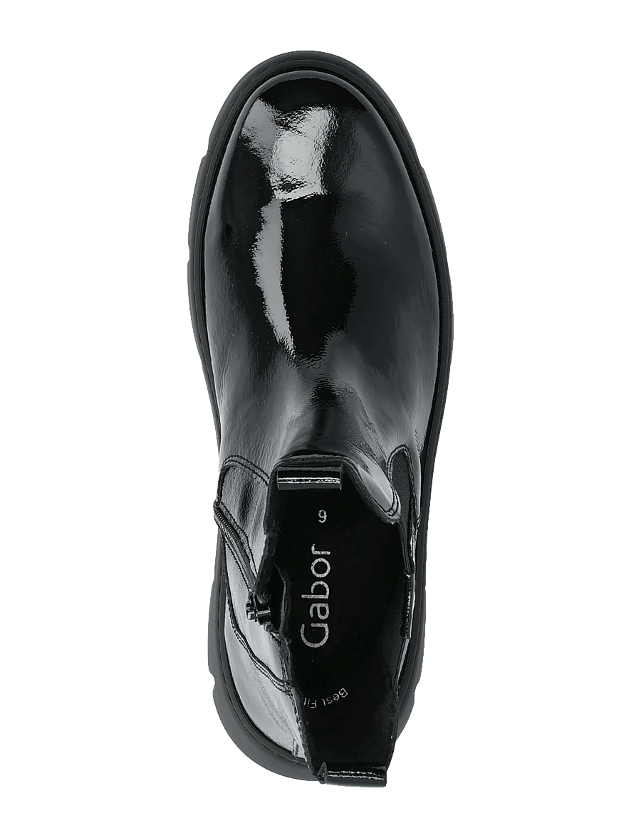 Gabor - Chelsea - platta ankelboots - black - 3