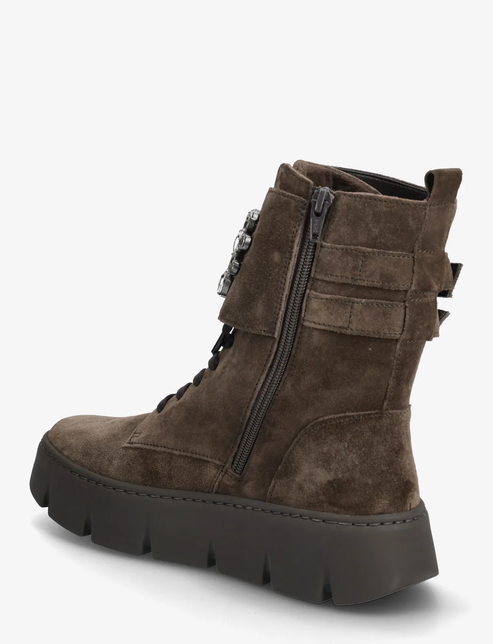 Gabor - Laced ankle boot - platta ankelboots - dark brown - 2