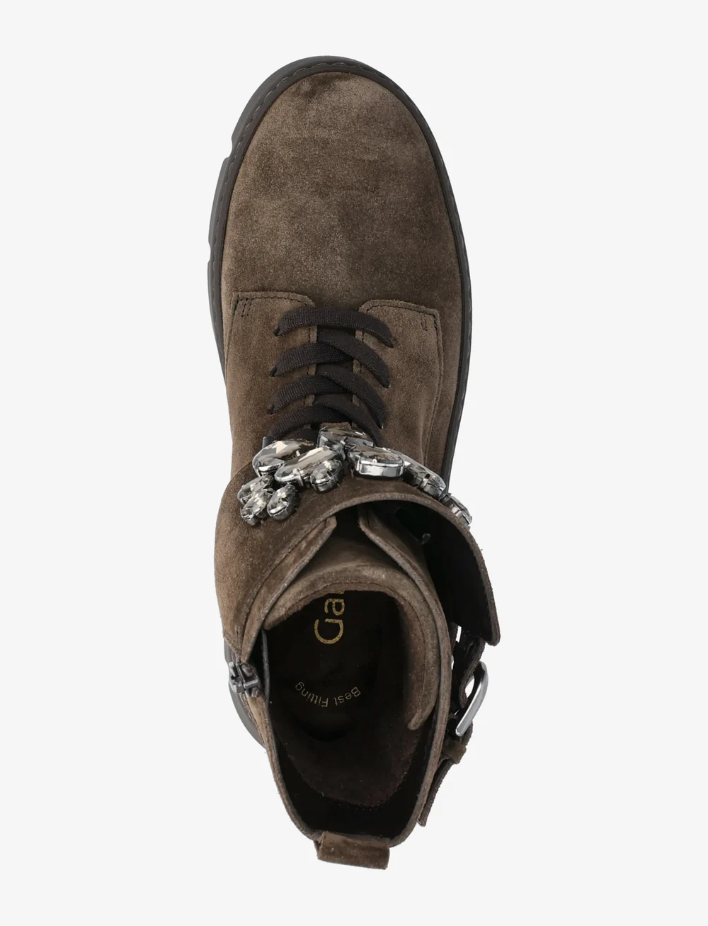 Gabor - Laced ankle boot - platta ankelboots - dark brown - 3