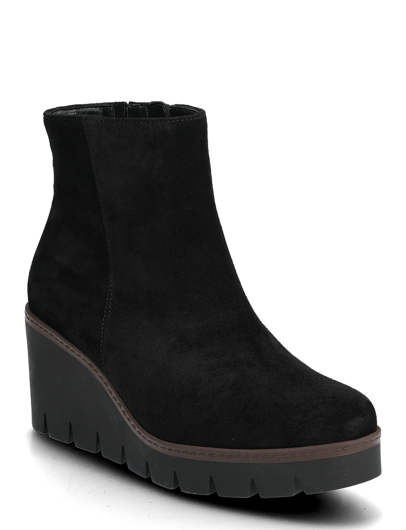 Gabor - Wedge ankle boot - kontsaga poolsaapad - black - 0