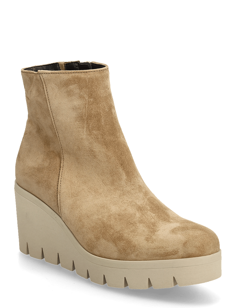 Gabor - Wedge ankle boot - stiefeletten mit absatz - camel - 0