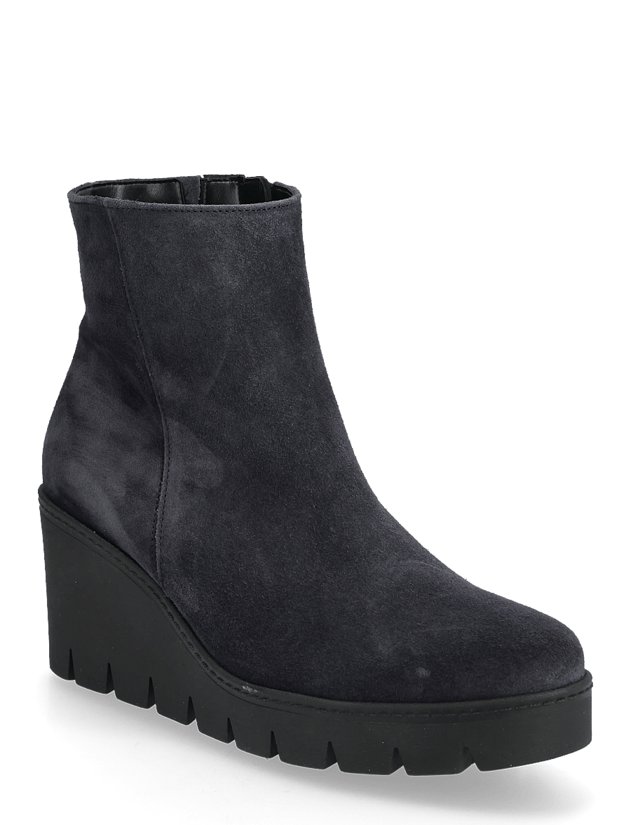 Gabor - Wedge ankle boot - stövletter - dark blue - 0