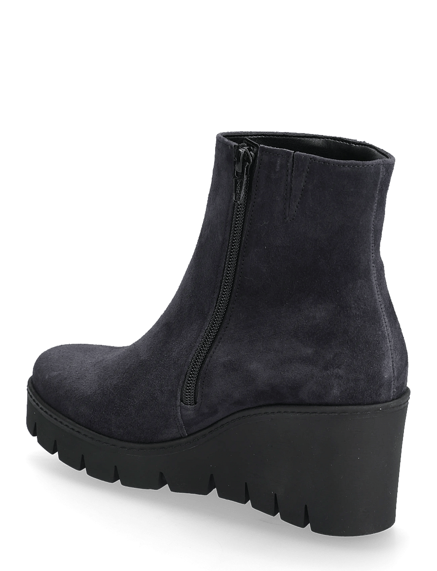 Gabor - Wedge ankle boot - stövletter - dark blue - 2