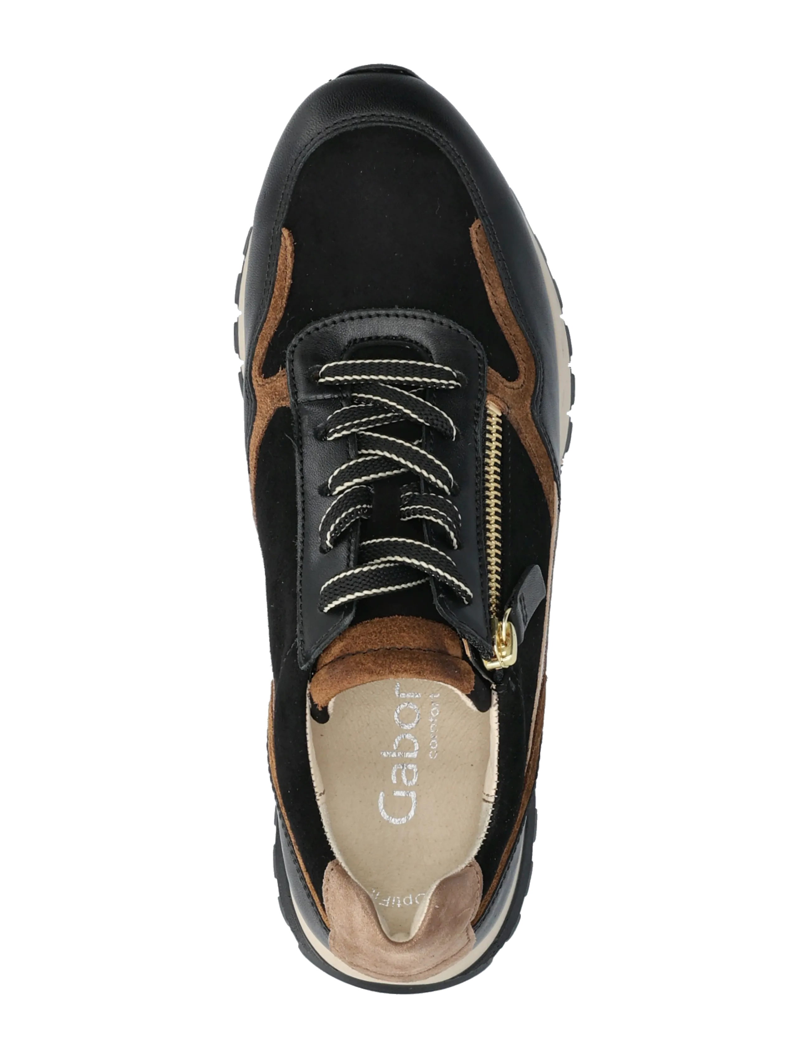 Gabor - Sneaker - kvinnor - black, sand, cognac - 3