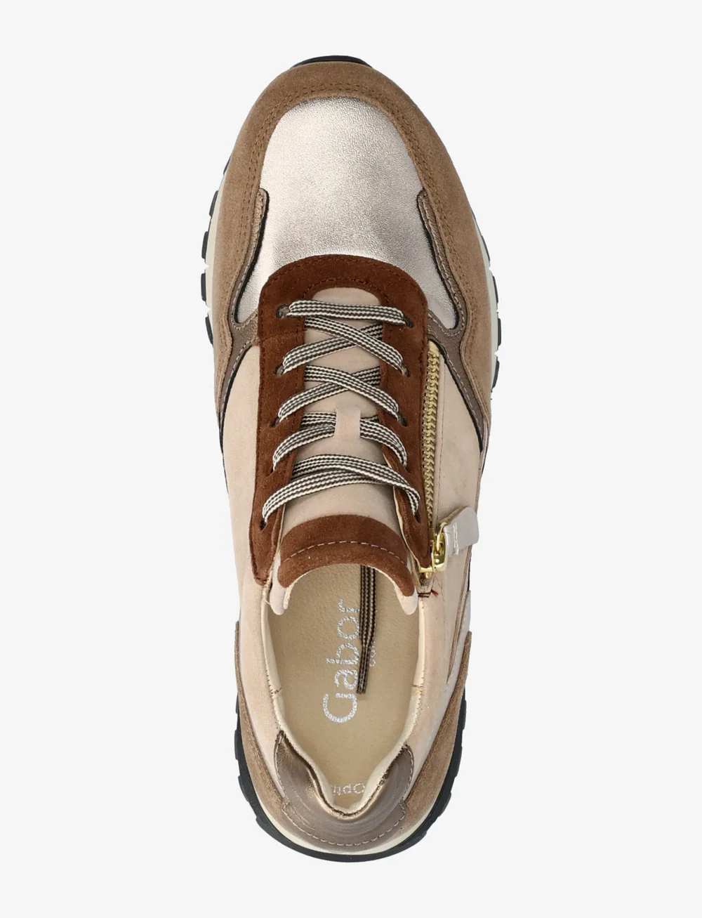 Gabor - Sneaker - lave sneakers - cocnac, sand, soft gold - 3
