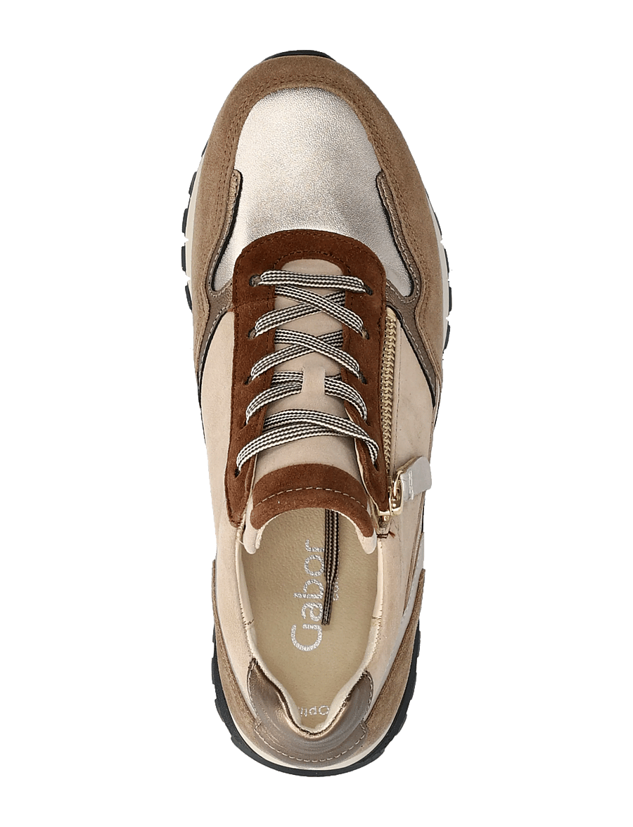 Gabor - Sneaker - lave sneakers - cocnac, sand, soft gold - 3