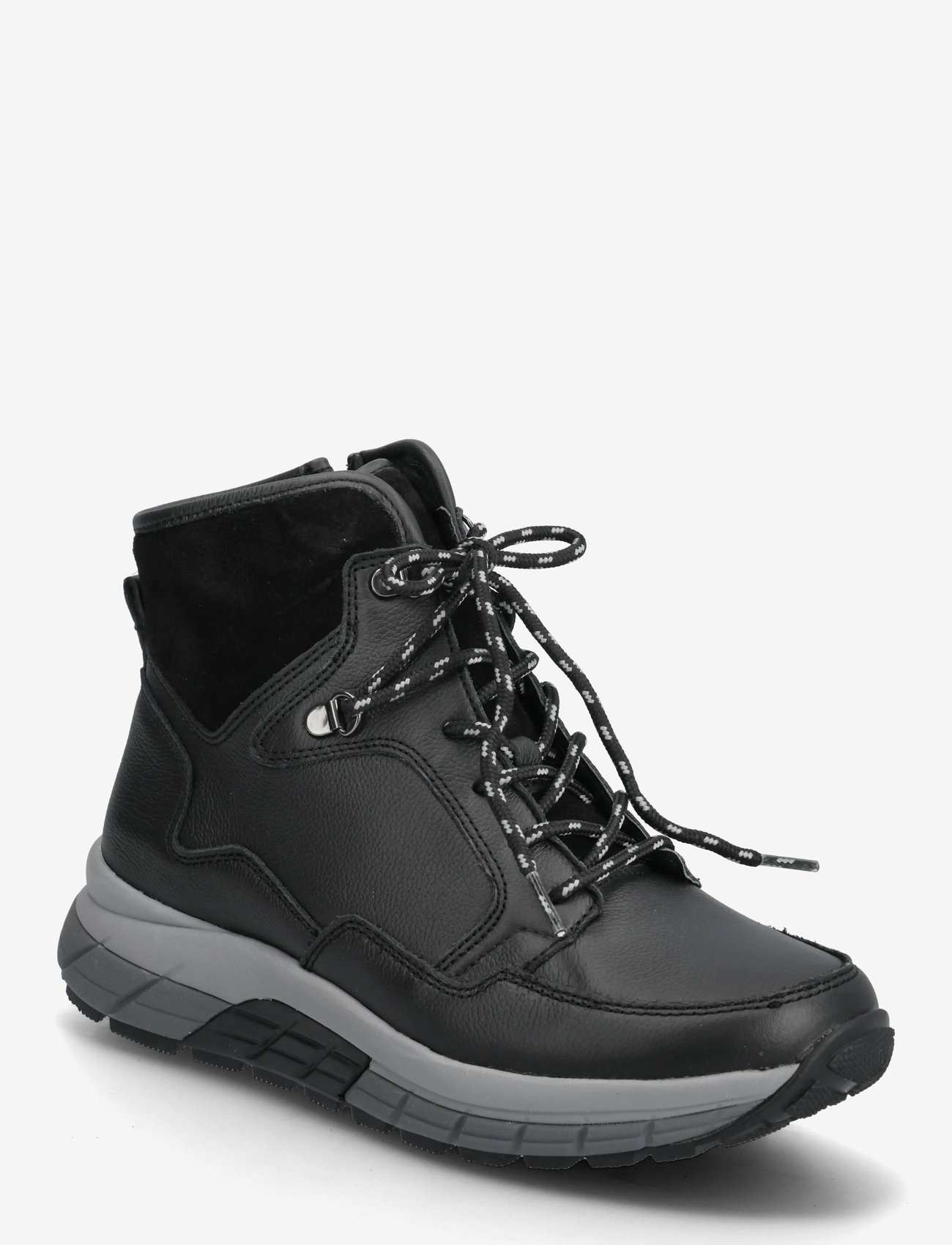 Gabor - rollingsoft laced ankle boot - snørestøvler - black - 0