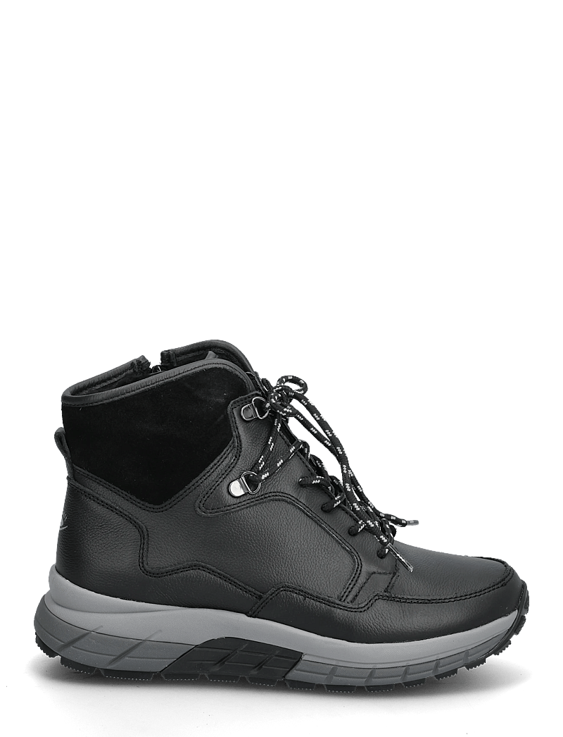 Gabor - rollingsoft laced ankle boot - kängor - black - 1