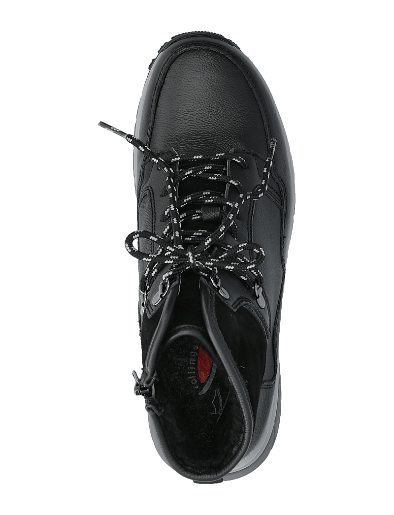 Gabor - rollingsoft laced ankle boot - kängor - black - 3