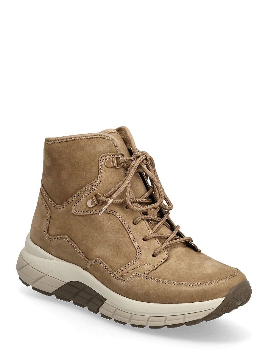 Gabor - rollingsoft laced ankle boot - kängor - camel - 0