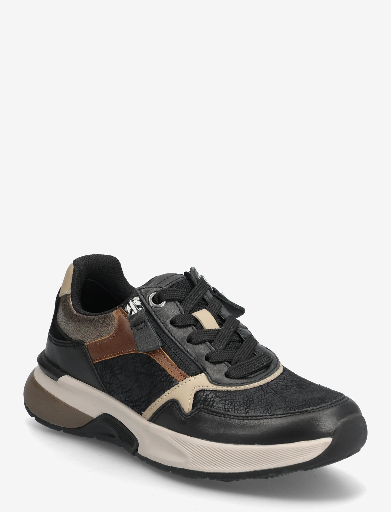 Gabor - rollingsoft sneaker, "hallux valgus" - lage sneakers - black, sand, cognac - 0