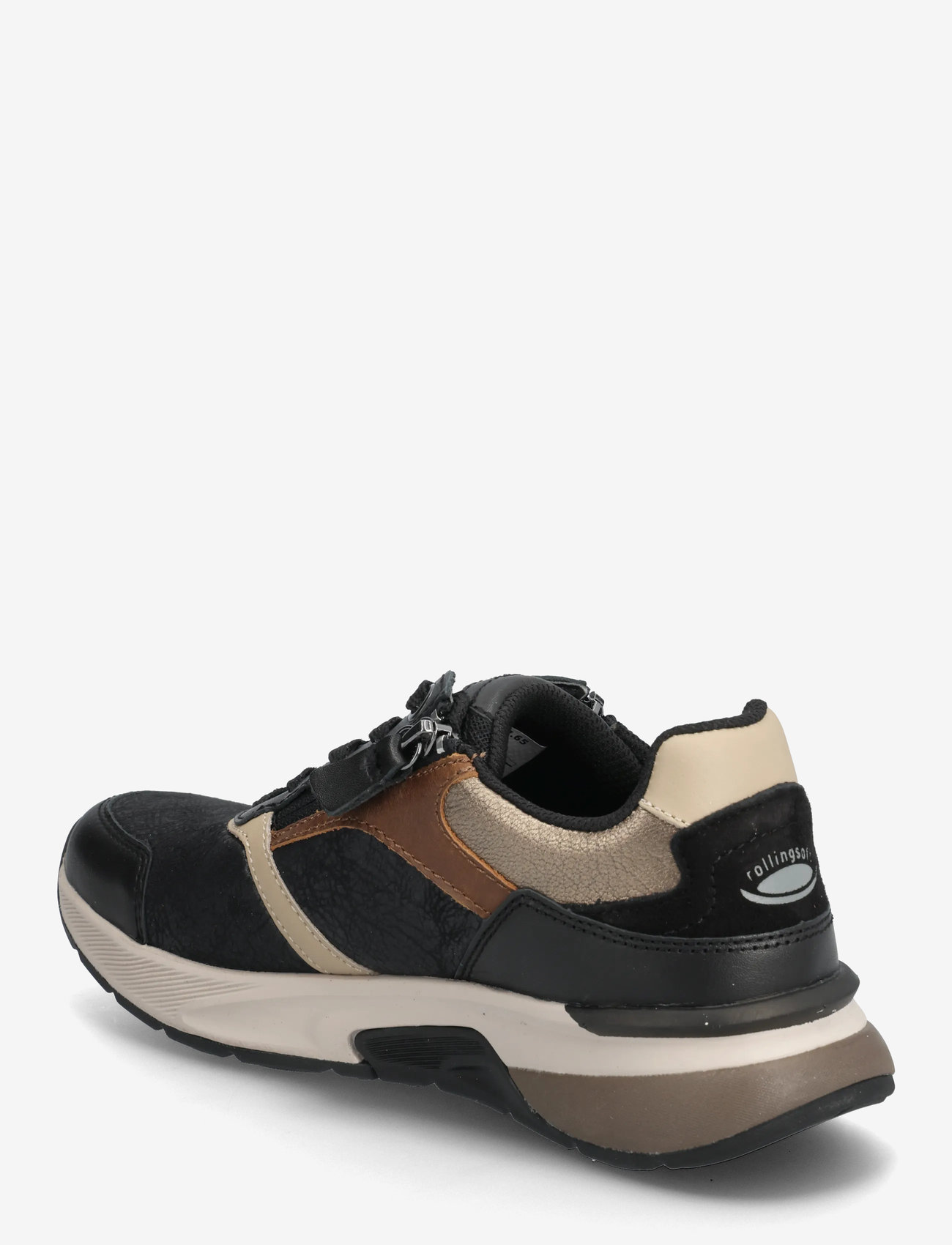 Gabor - rollingsoft sneaker, "hallux valgus" - lage sneakers - black, sand, cognac - 2