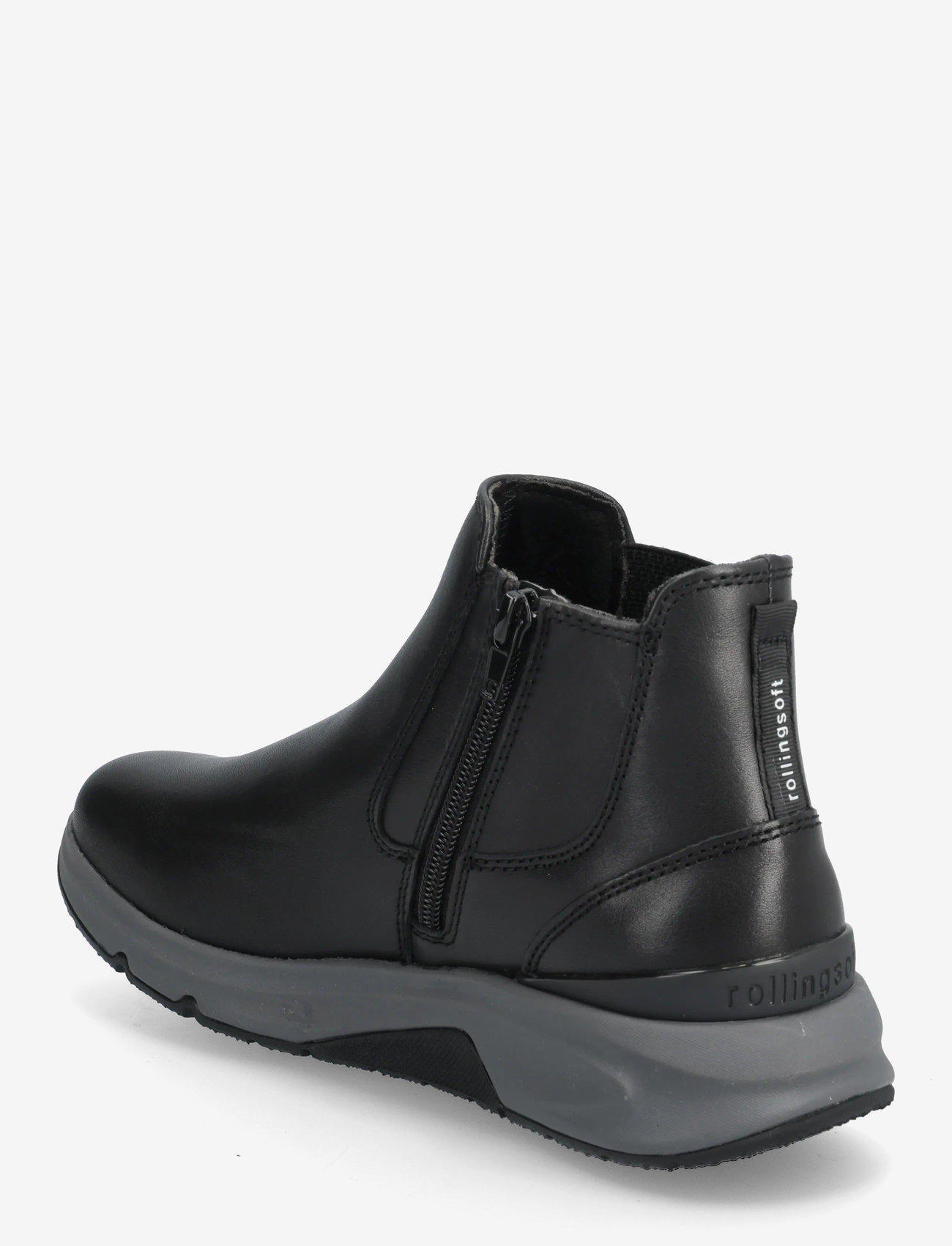 Gabor - rollingsoft chelsea - platta ankelboots - black - 2