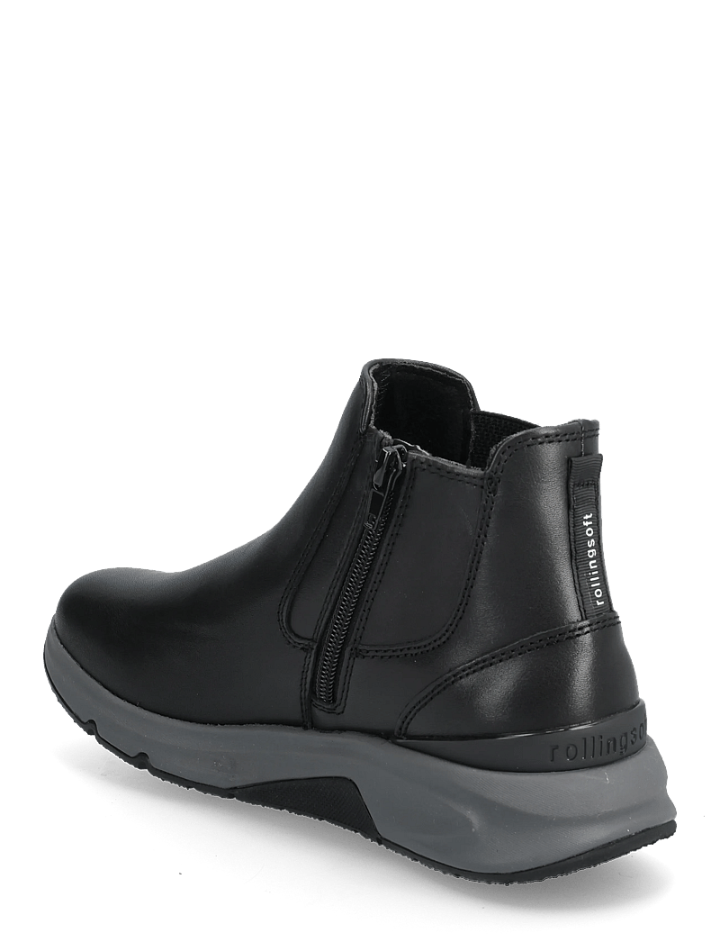 Gabor - rollingsoft chelsea - platta ankelboots - black - 2