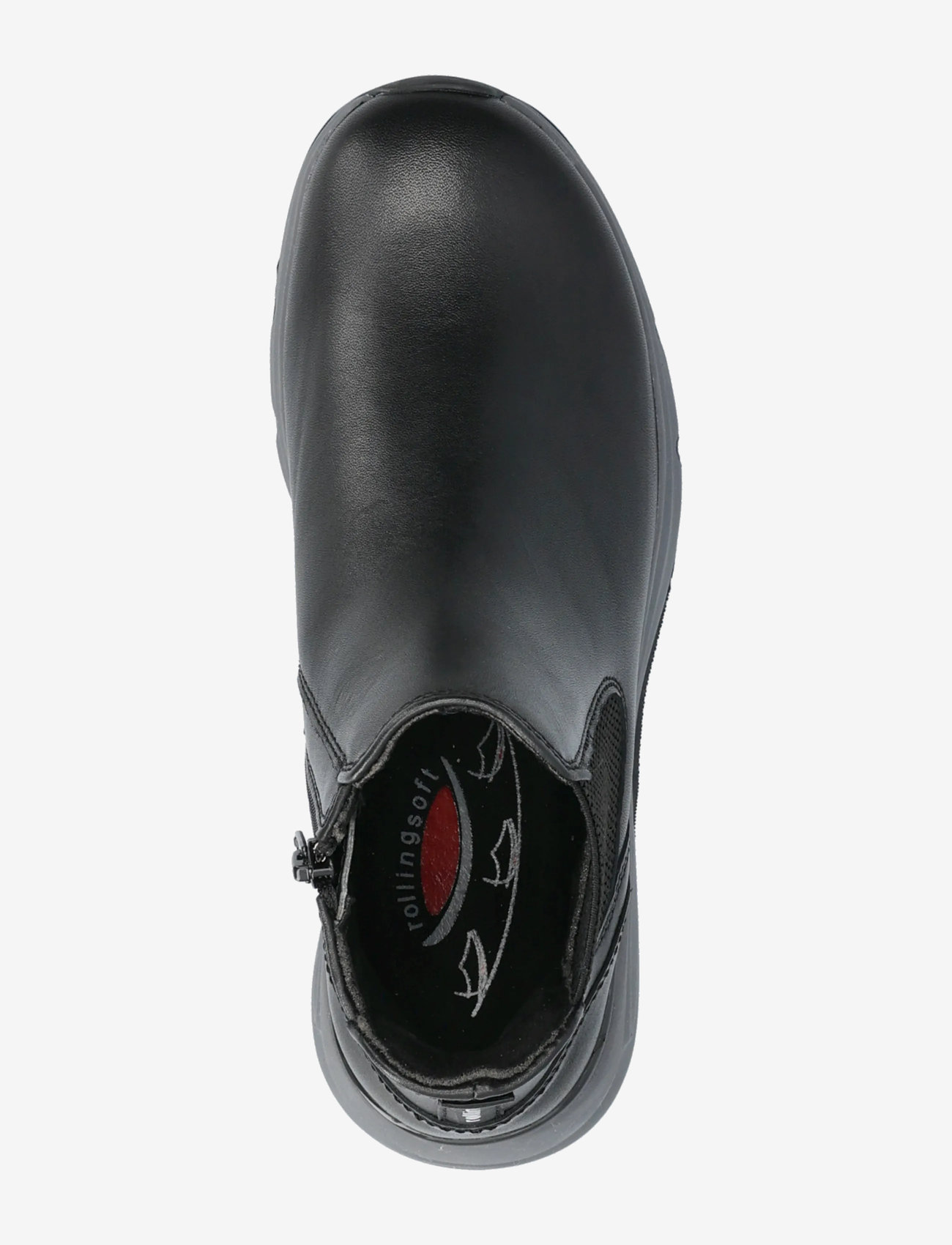 Gabor - rollingsoft chelsea - platta ankelboots - black - 3