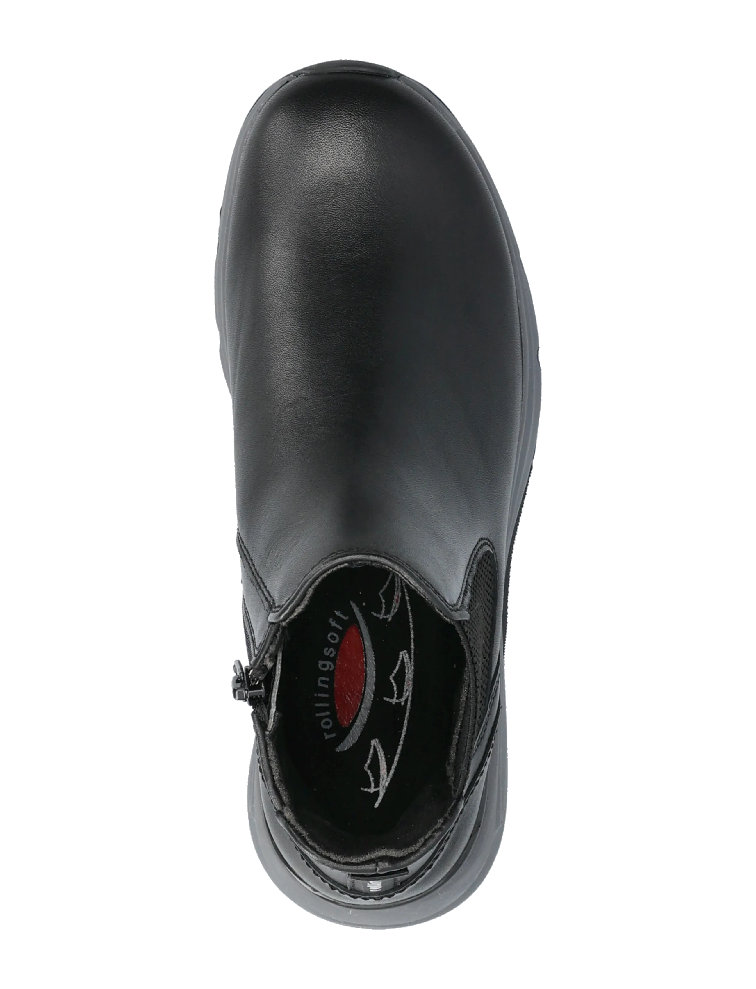 Gabor - rollingsoft chelsea - flade ankelstøvler - black - 3