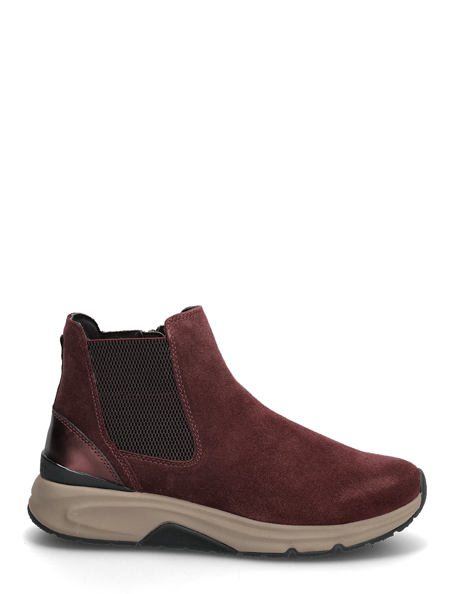 Gabor - rollingsoft chelsea - flade ankelstøvler - bordeaux red - 1
