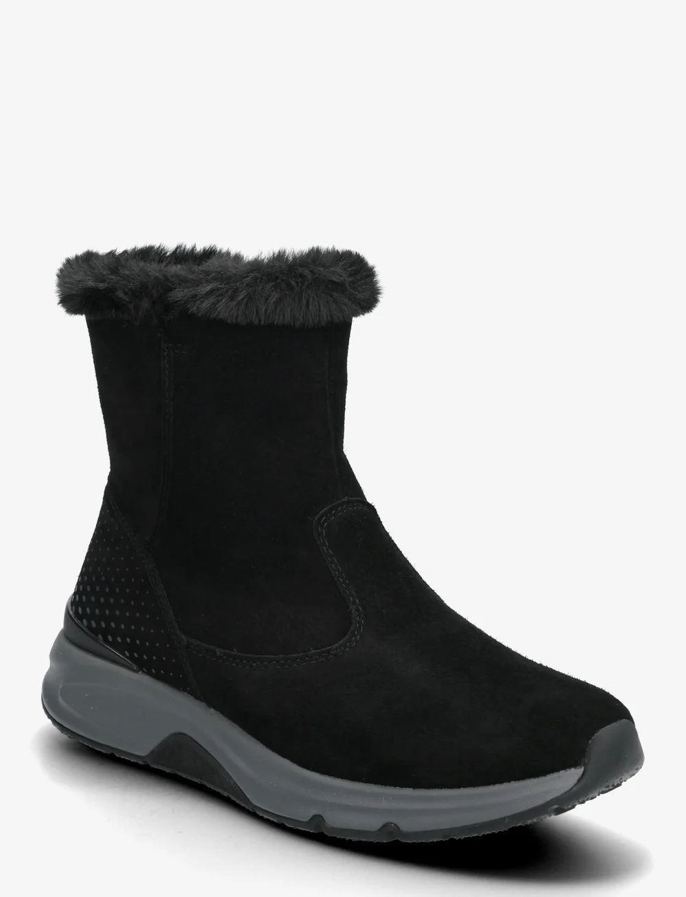 Gabor - rollingsoft mid boot, warmlining - varmforede sko - black - 0