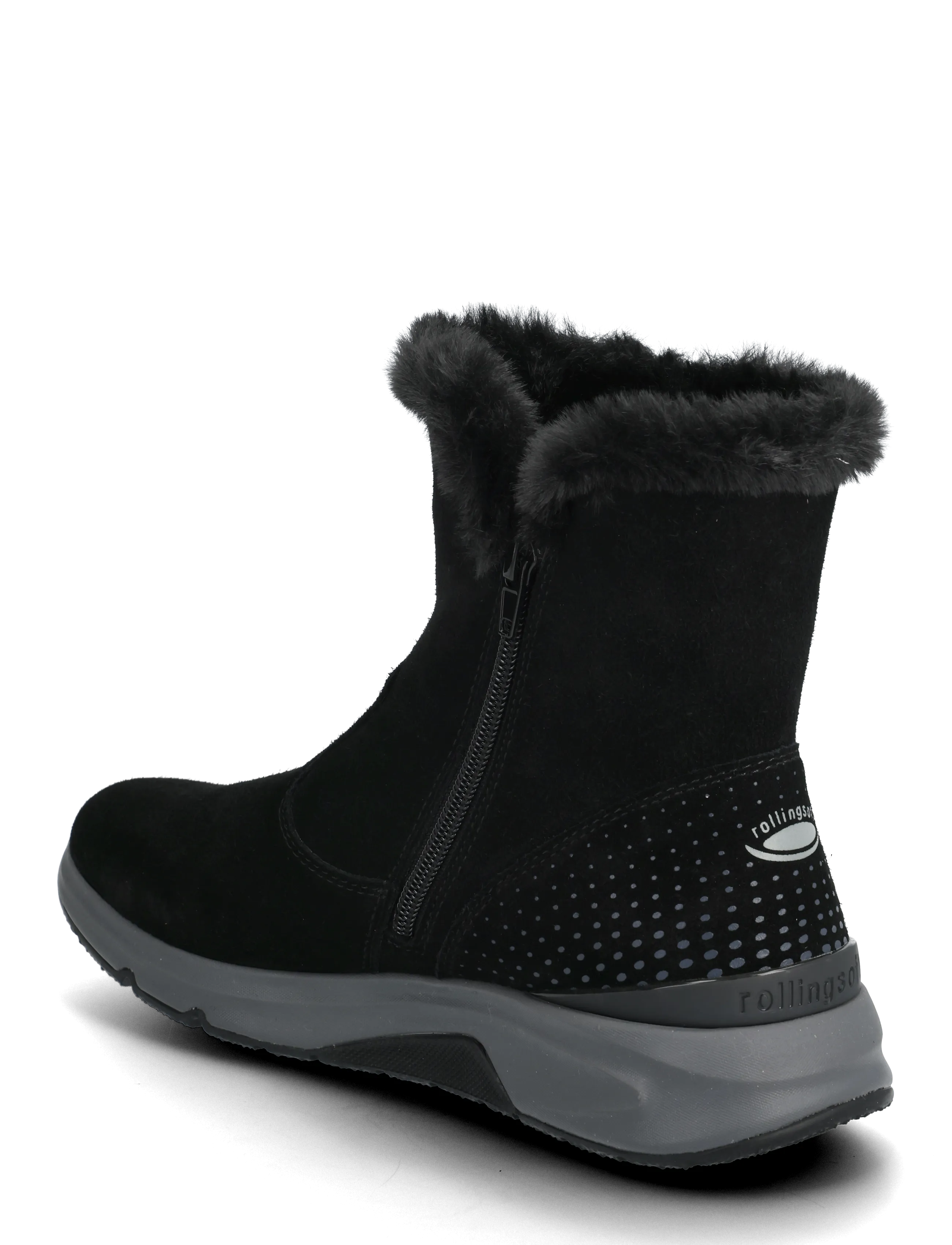 Gabor - rollingsoft mid boot, warmlining - damen - black - 2