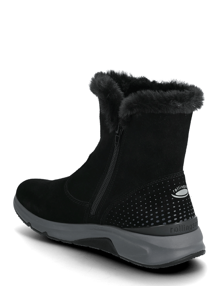 Gabor - rollingsoft mid boot, warmlining - vinterskor - black - 2