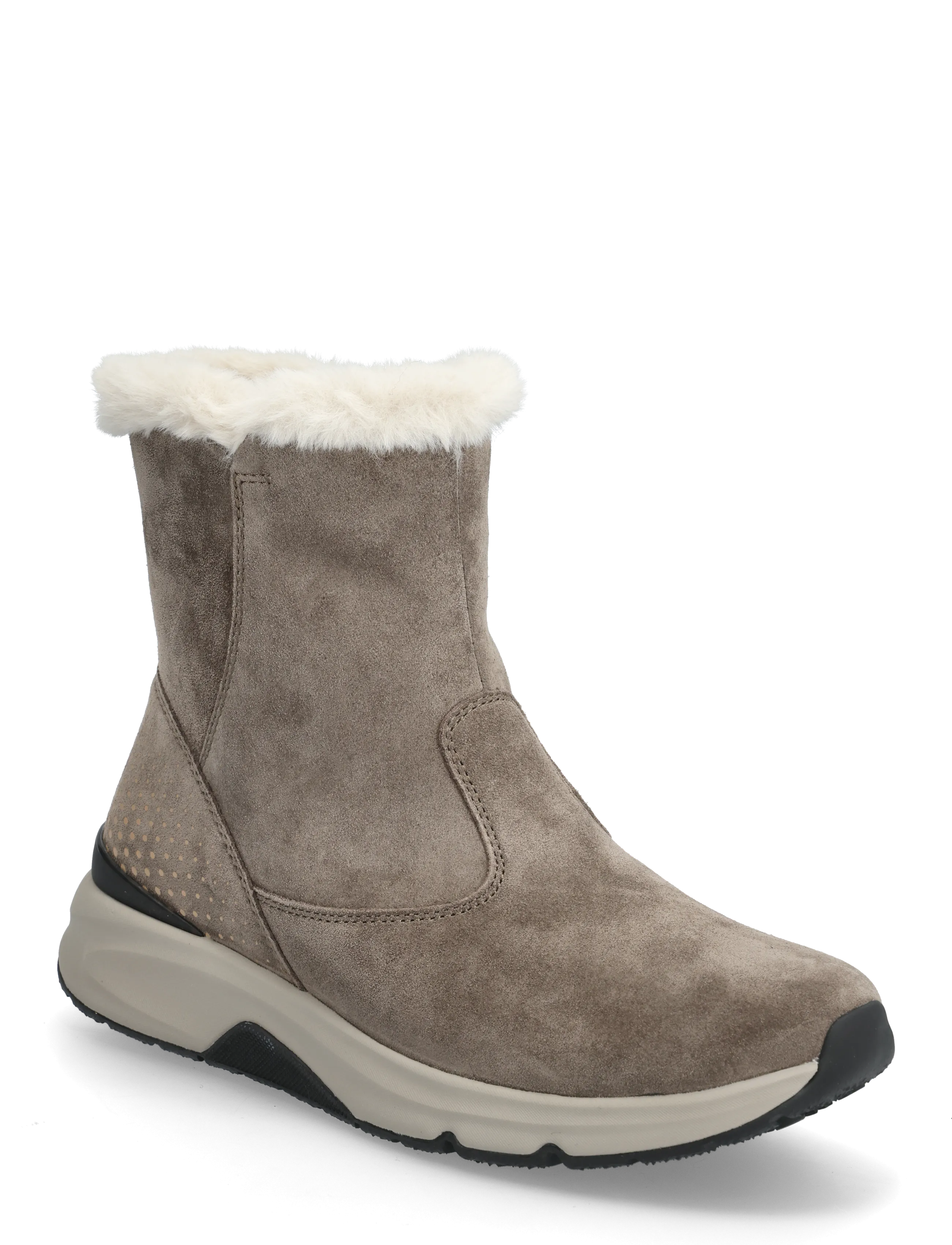 Gabor Rollingsoft Mid Boot, Warmlining, 38, Beige, Ankelstøvler > Ankelstøvler Med Flad Hæl, Dame