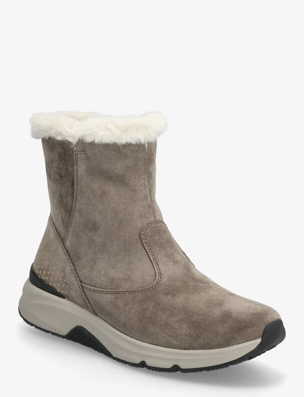 Gabor - rollingsoft mid boot, warmlining - varmfodrade skor - taupe - 0