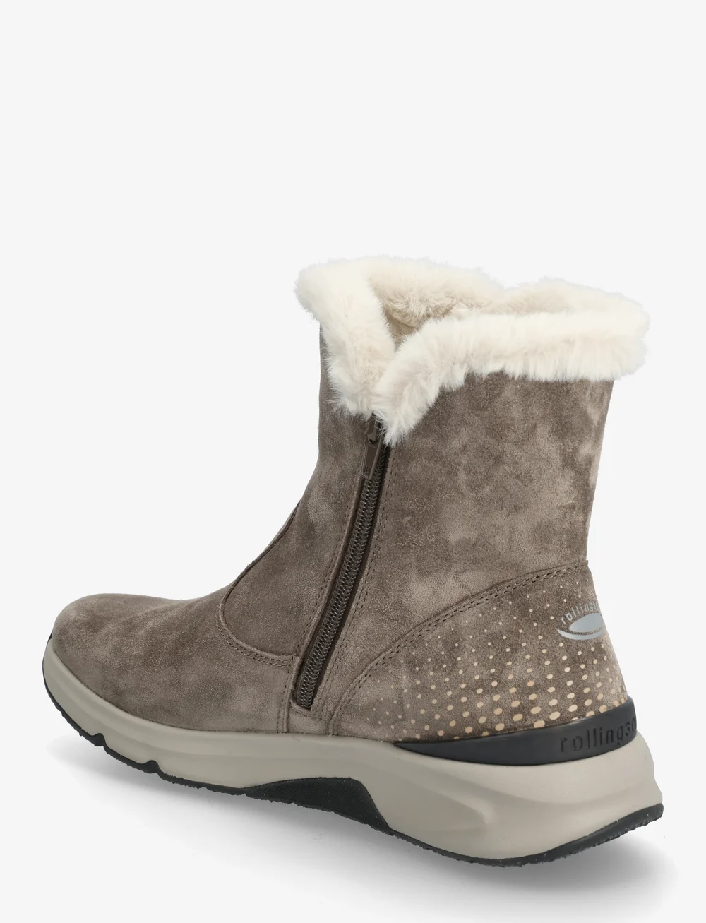 Gabor - rollingsoft mid boot, warmlining - varmfodrade skor - taupe - 2