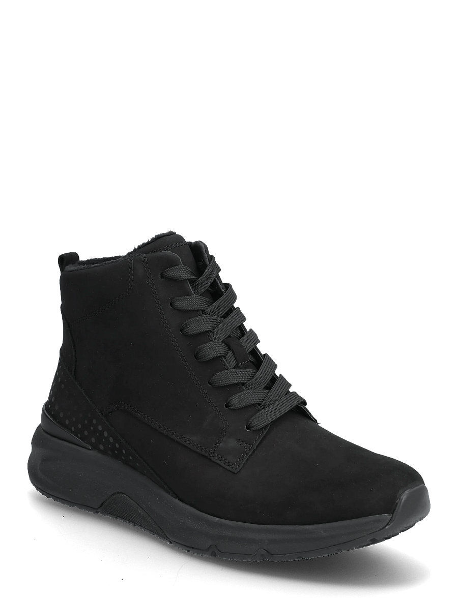 Gabor - rollingsoft laced ankle boot - snørestøvler - black - 0