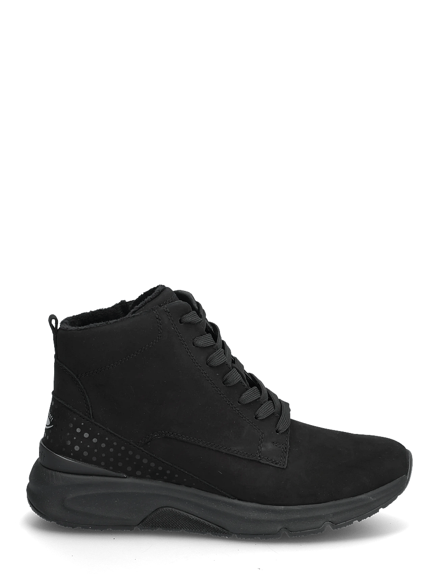 Gabor - rollingsoft laced ankle boot - snørestøvler - black - 1