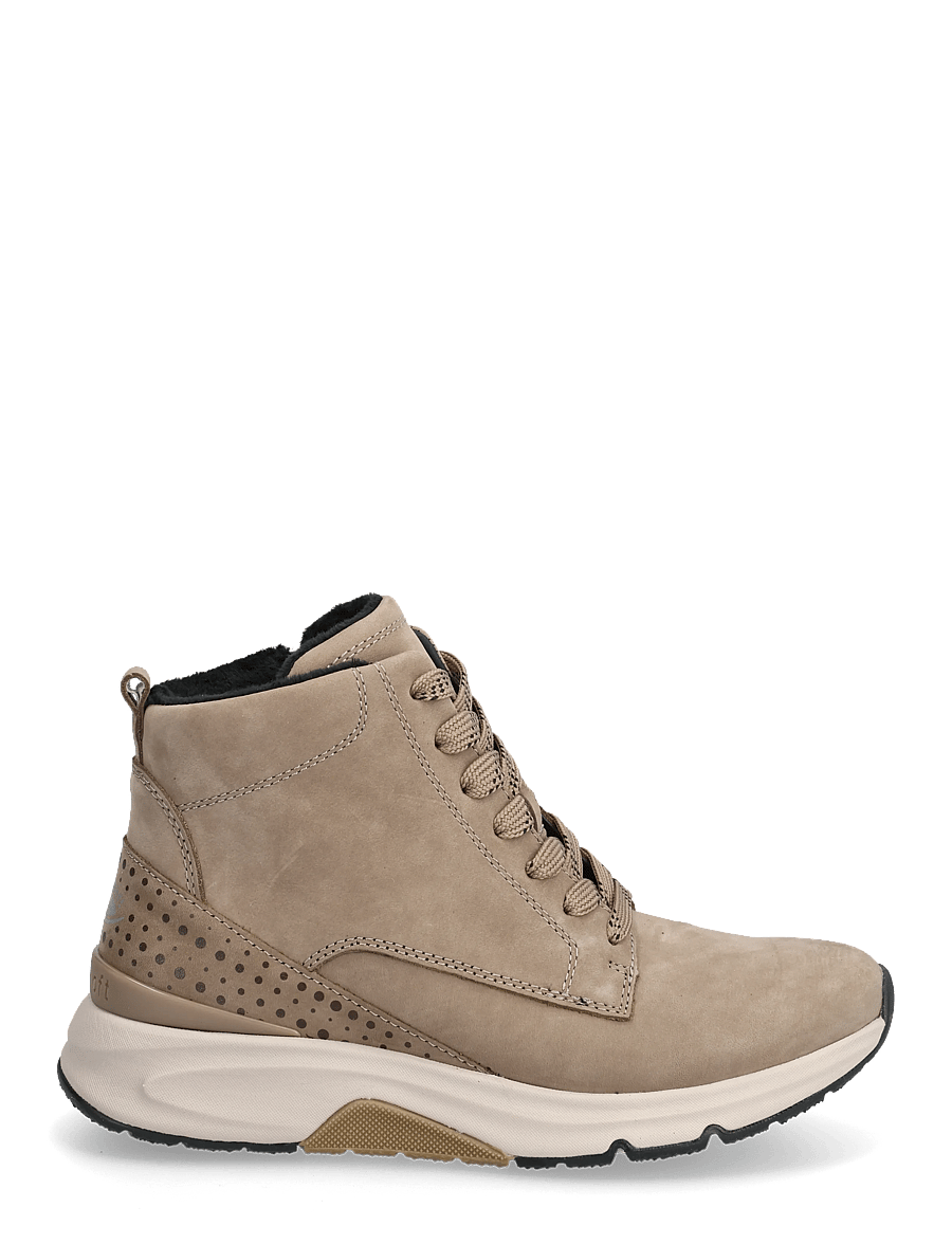 Gabor - rollingsoft laced ankle boot - geschnürte stiefel - sand - 1