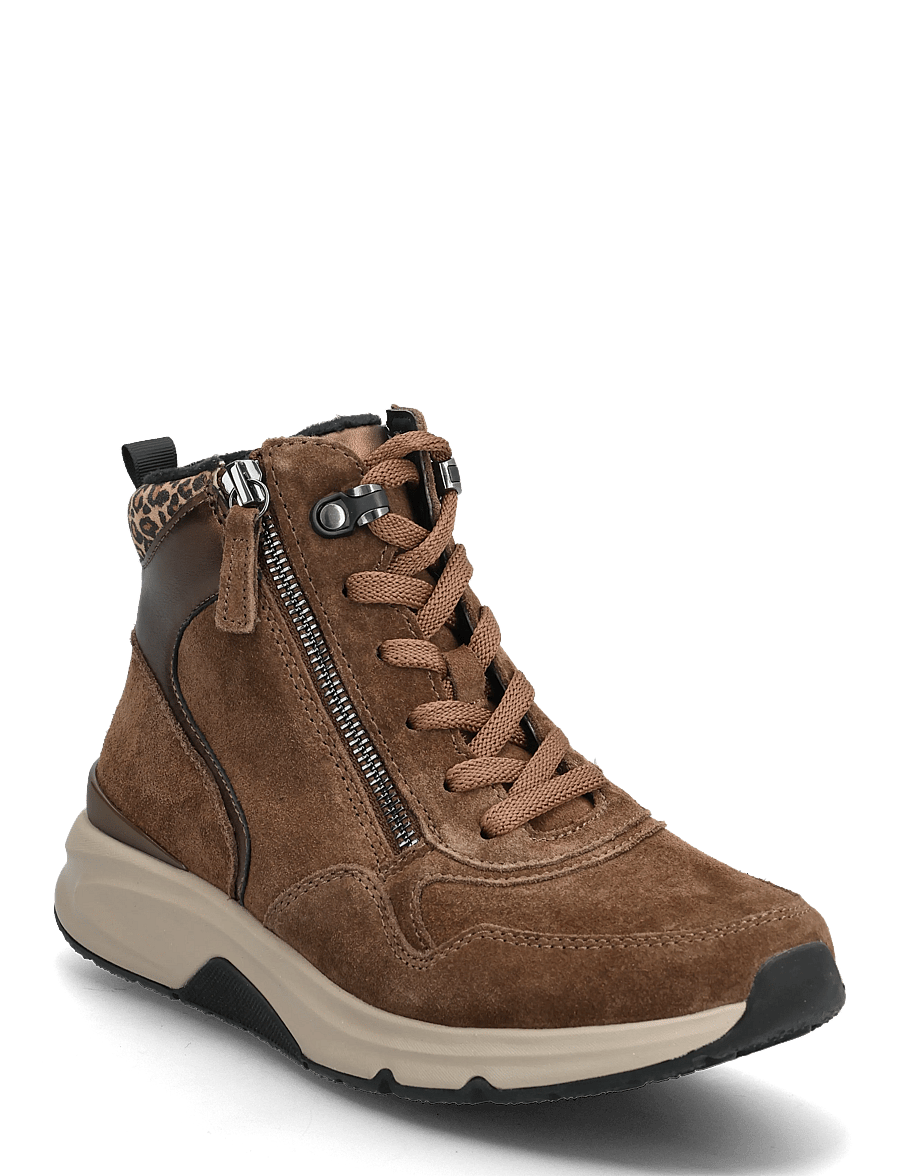 Gabor - rollingsoft laced ankle boot - veterlaarzen - cognac - 0