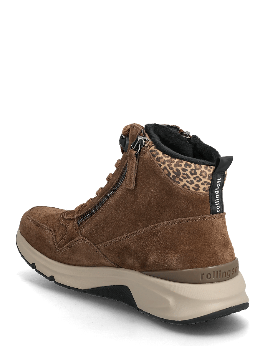 Gabor - rollingsoft laced ankle boot - veterlaarzen - cognac - 2