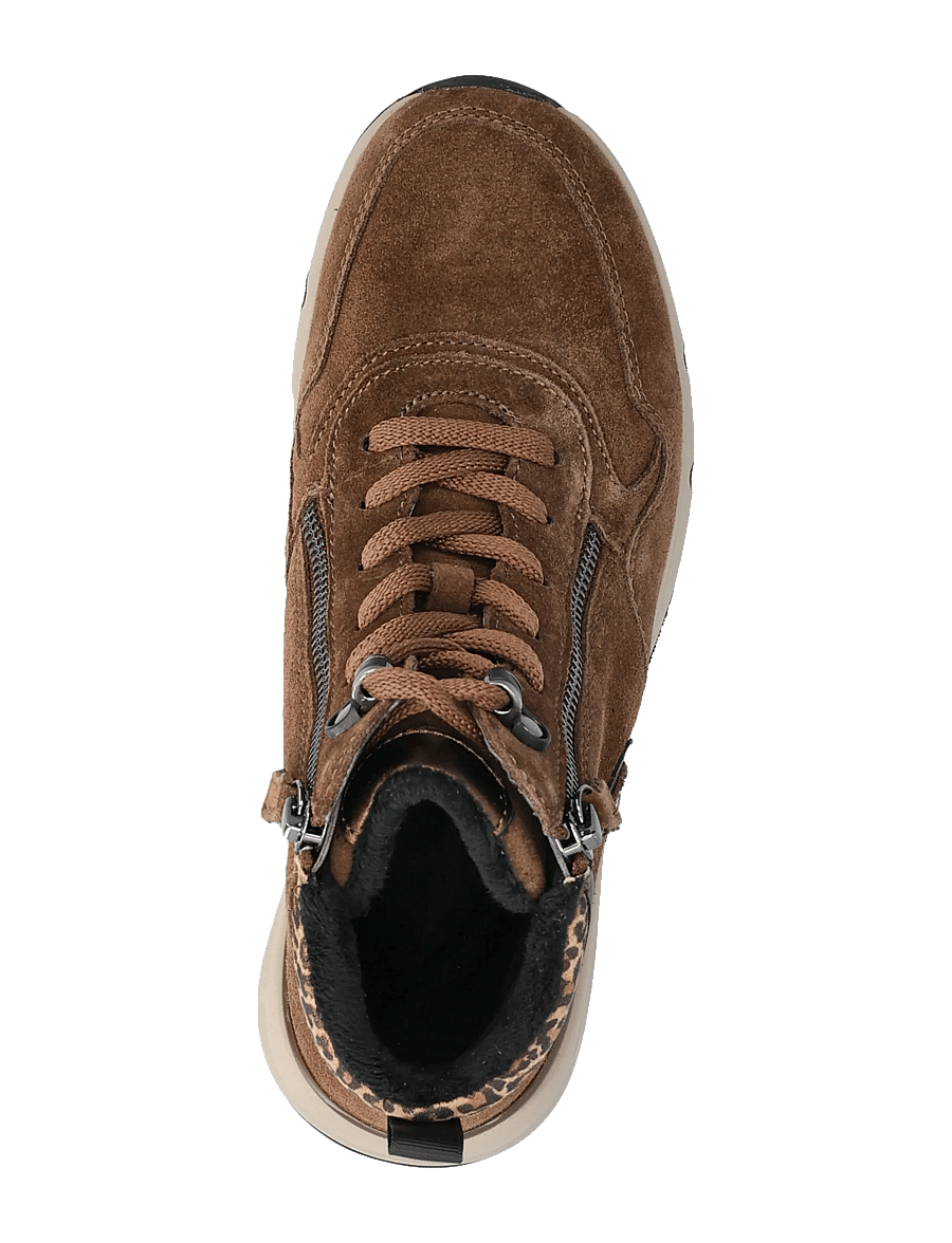 Gabor - rollingsoft laced ankle boot - veterlaarzen - cognac - 3