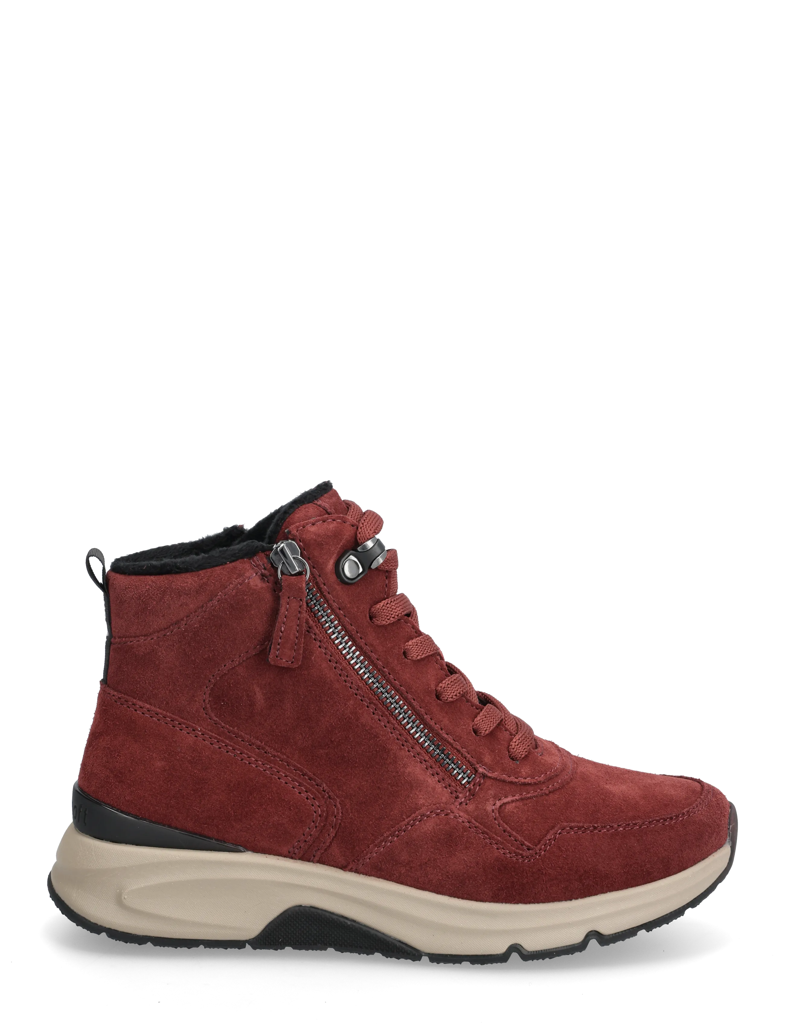 Gabor - rollingsoft laced ankle boot - geschnürte stiefel - dark red - 1