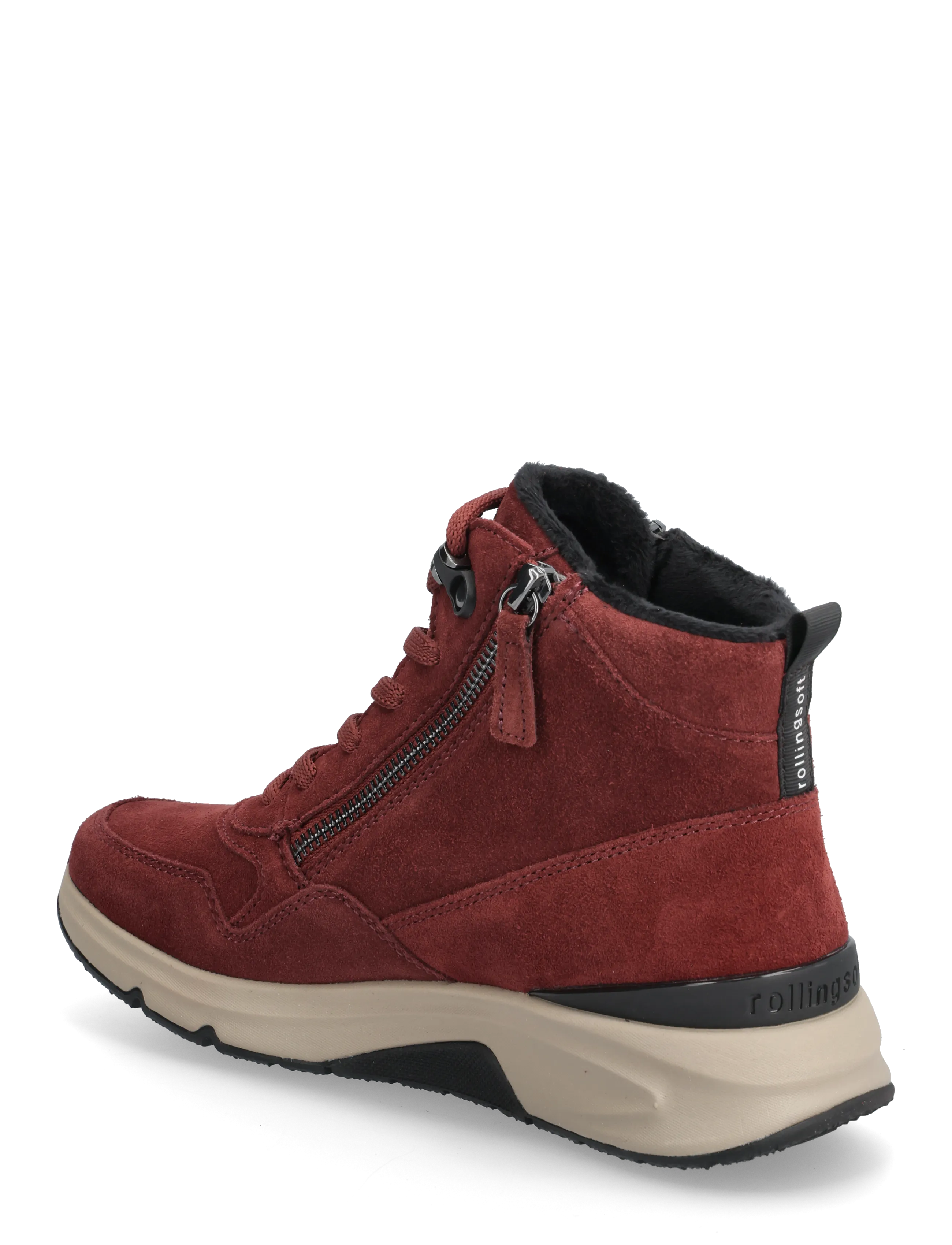 Gabor - rollingsoft laced ankle boot - geschnürte stiefel - dark red - 2
