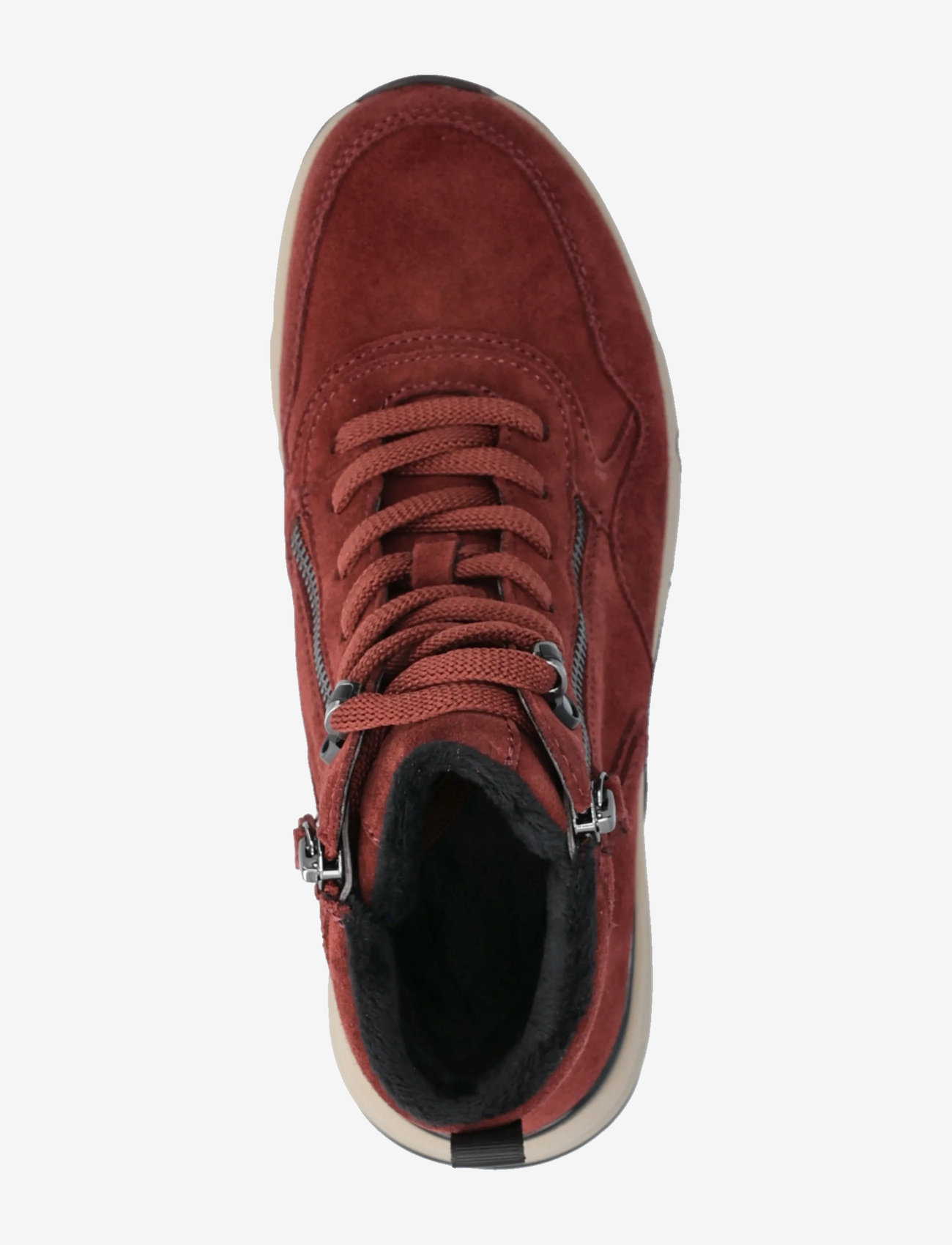 Gabor - rollingsoft laced ankle boot - laced boots - dark red - 3