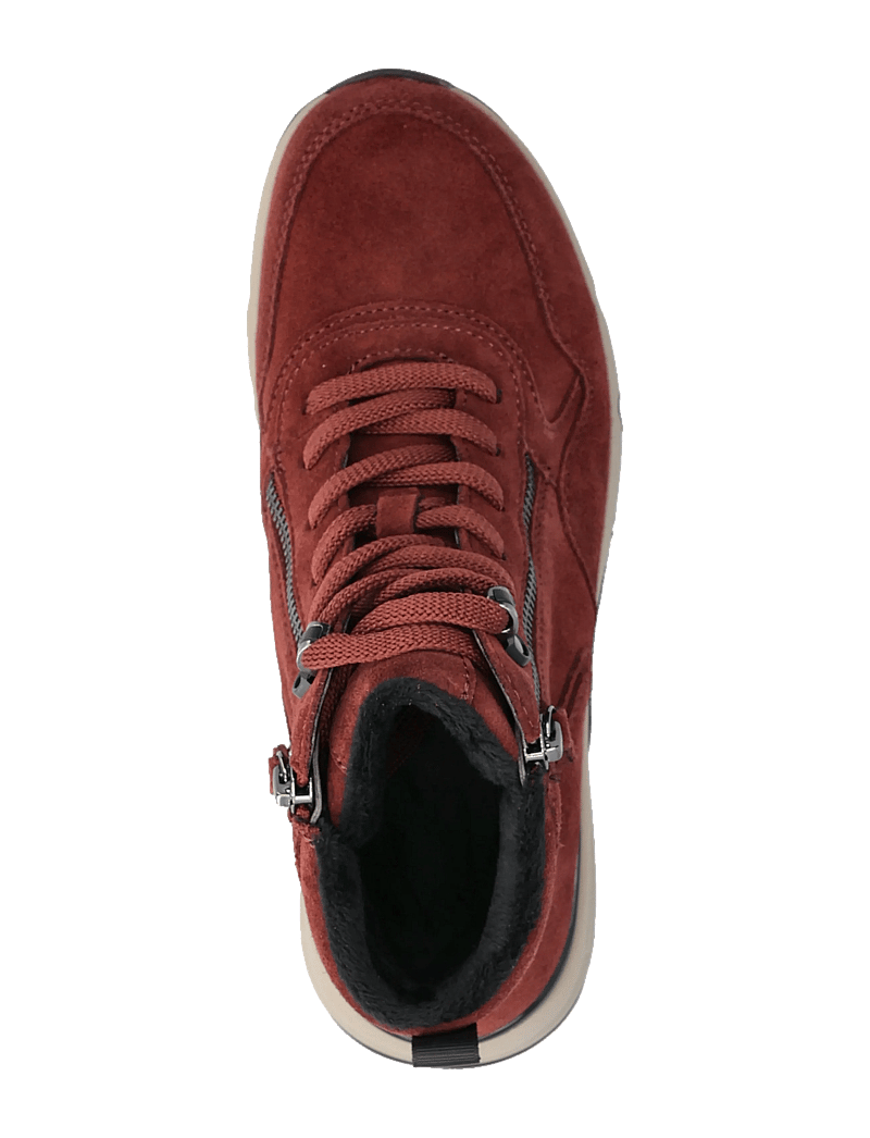 Gabor - rollingsoft laced ankle boot - snørestøvler - dark red - 3