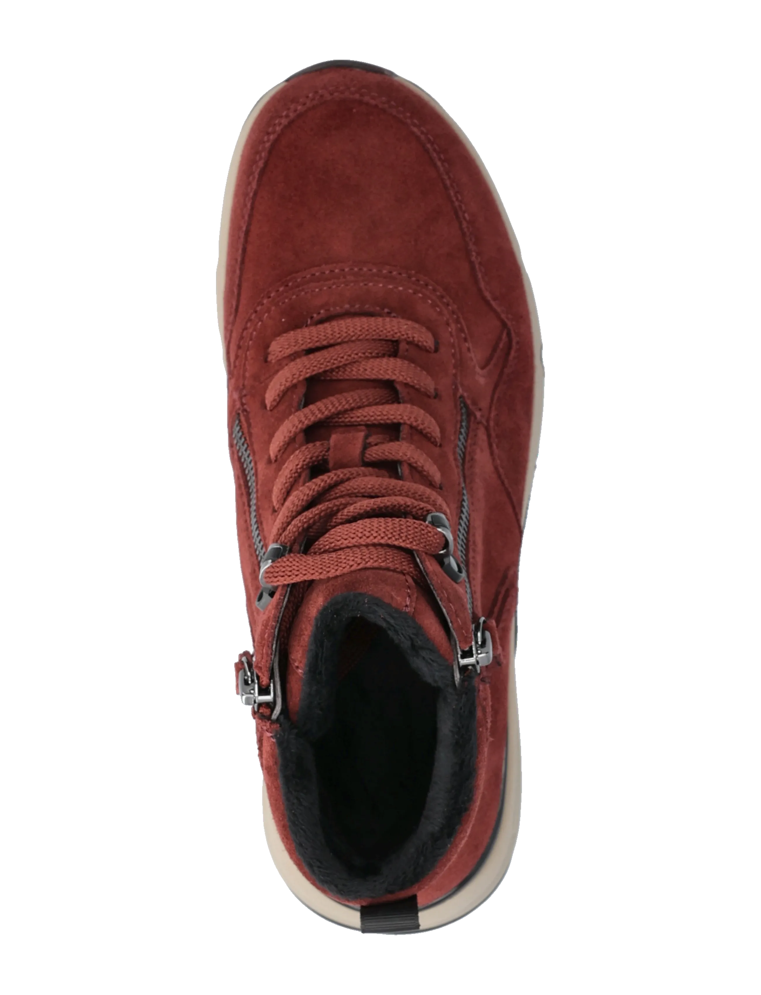 Gabor - rollingsoft laced ankle boot - geschnürte stiefel - dark red - 3
